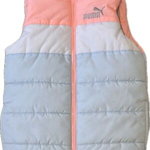 Puma Pink and Gray Puffer Vest